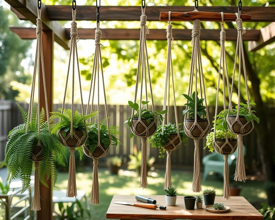 DIY plant hangers