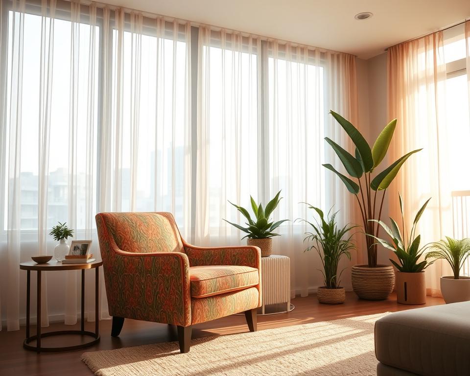 accent chair in living room