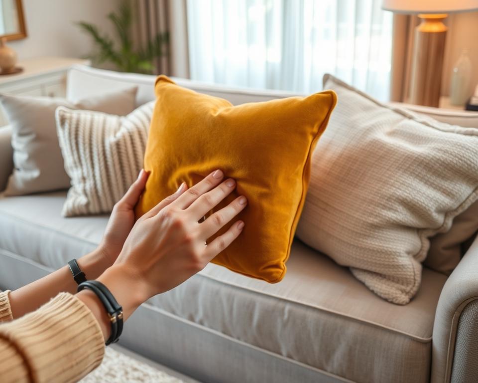 caring for throw pillows