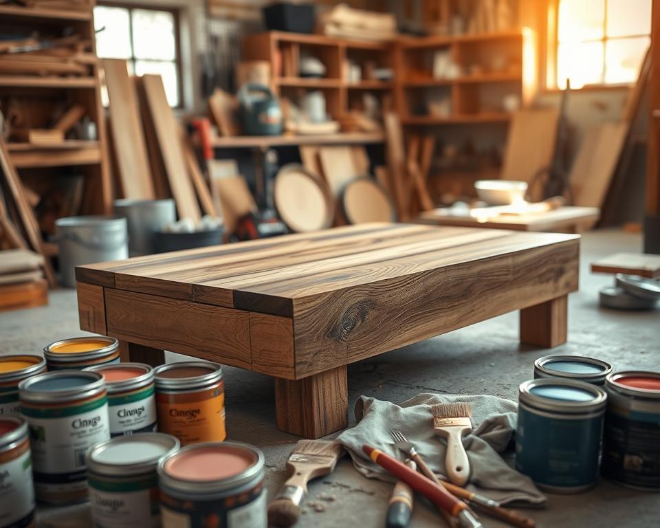 coffee table finishing techniques