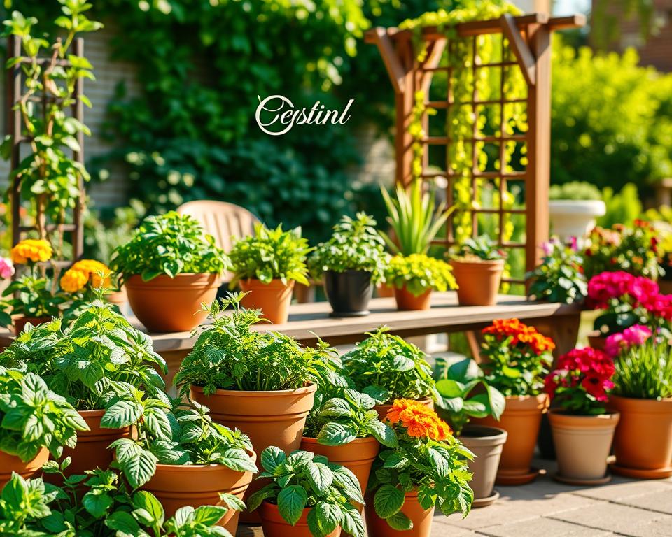 container garden layout
