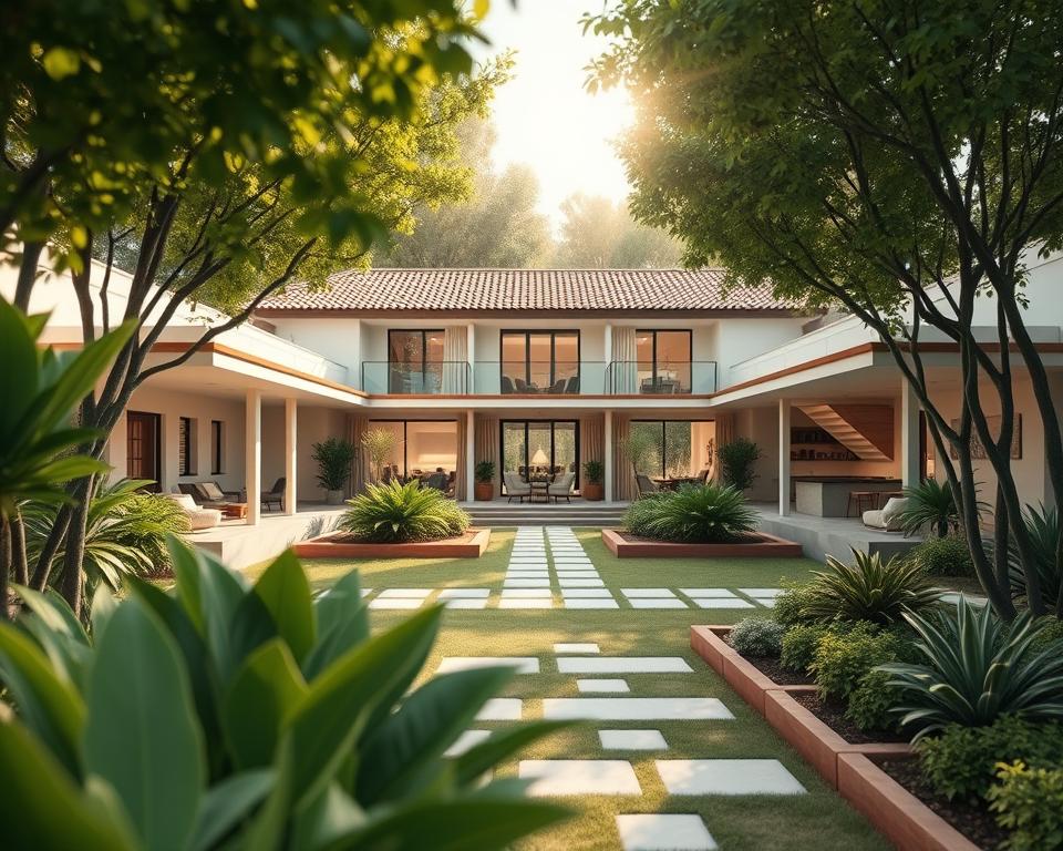 courtyard house layout