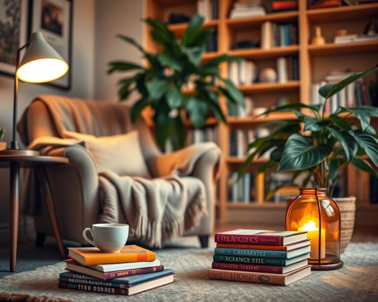 cozy reading nook styling