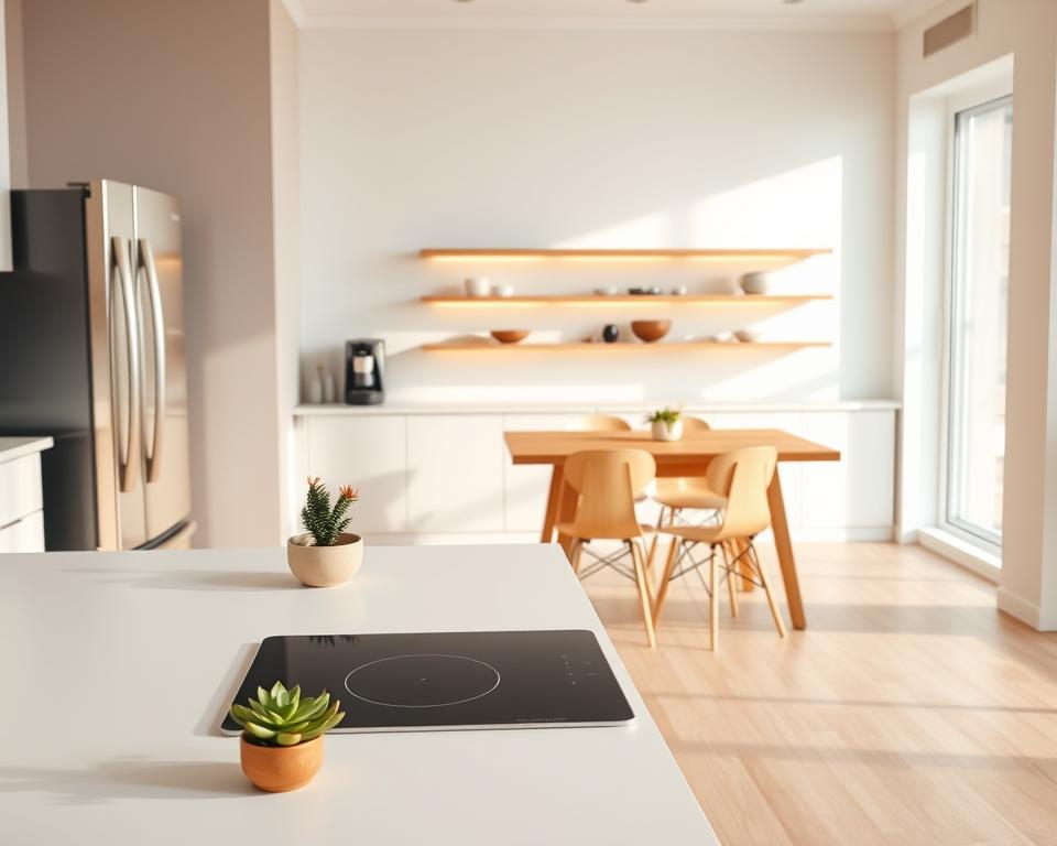 essential appliances in a minimalist kitchen