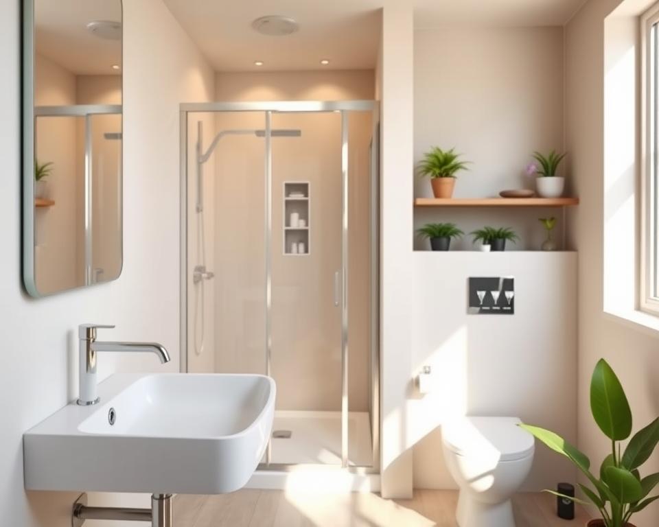 maximizing small bathroom layout