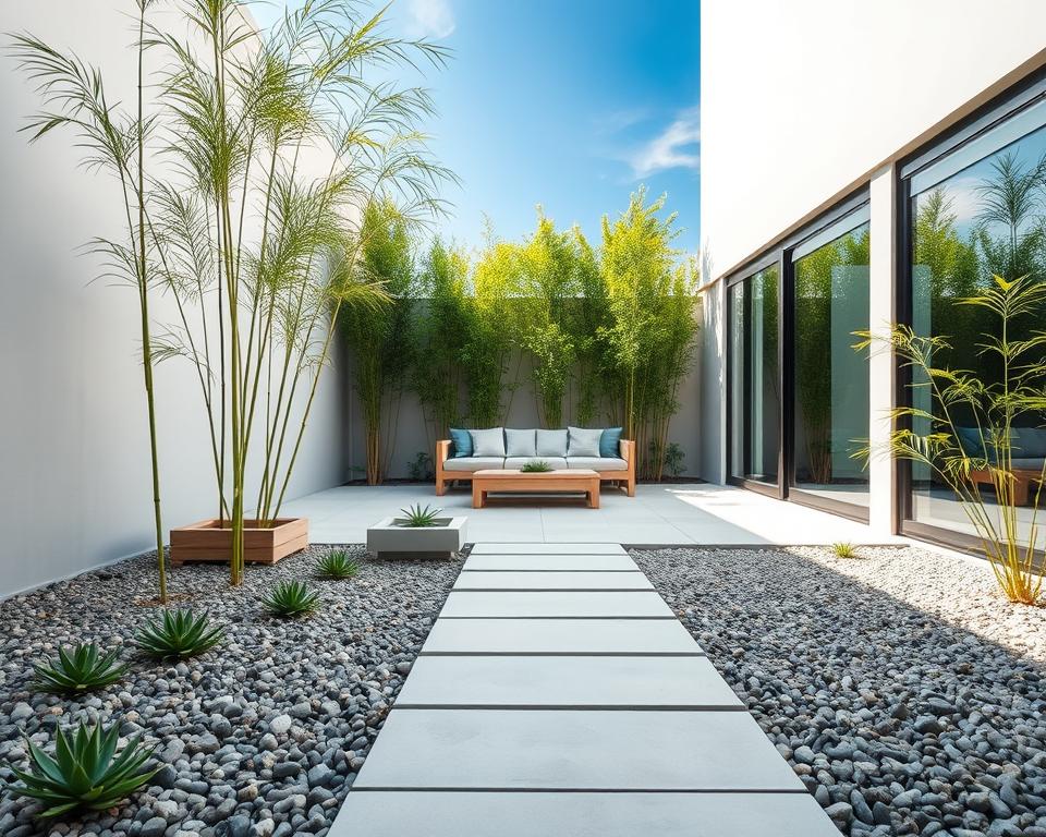 minimalist courtyard design