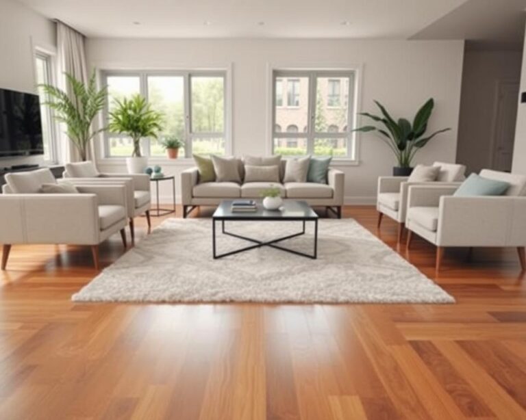 modern rug placement