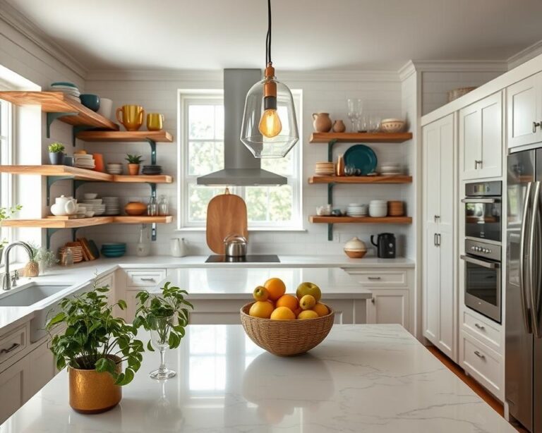 open shelving styling