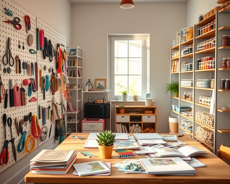 pegboard craft room ideas