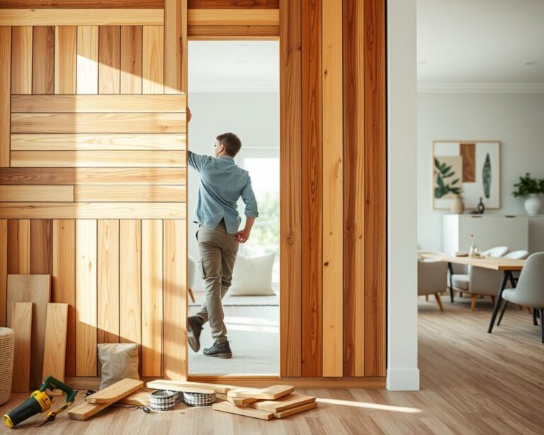 wood slat wall diy