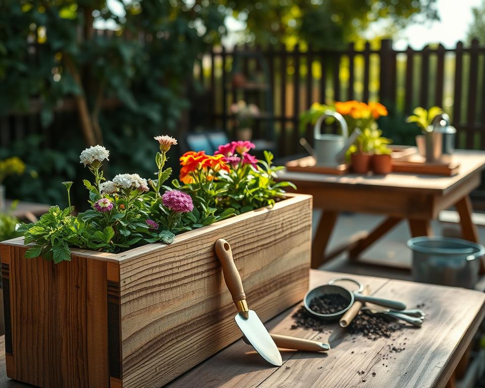 wooden planter box tutorial